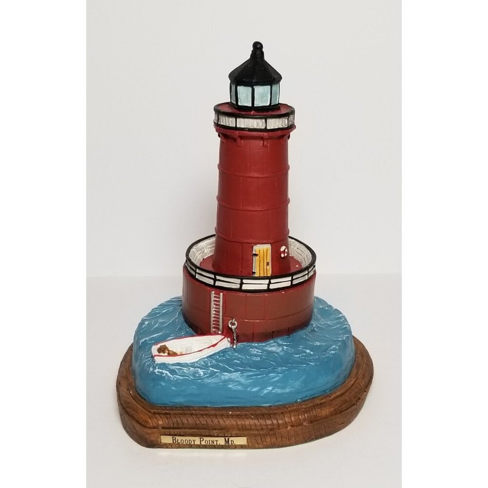 BLOODY POINT, MARYLAND LIGHTHOUSE 7.25 INCHES TALL NEW IN BOX #1004